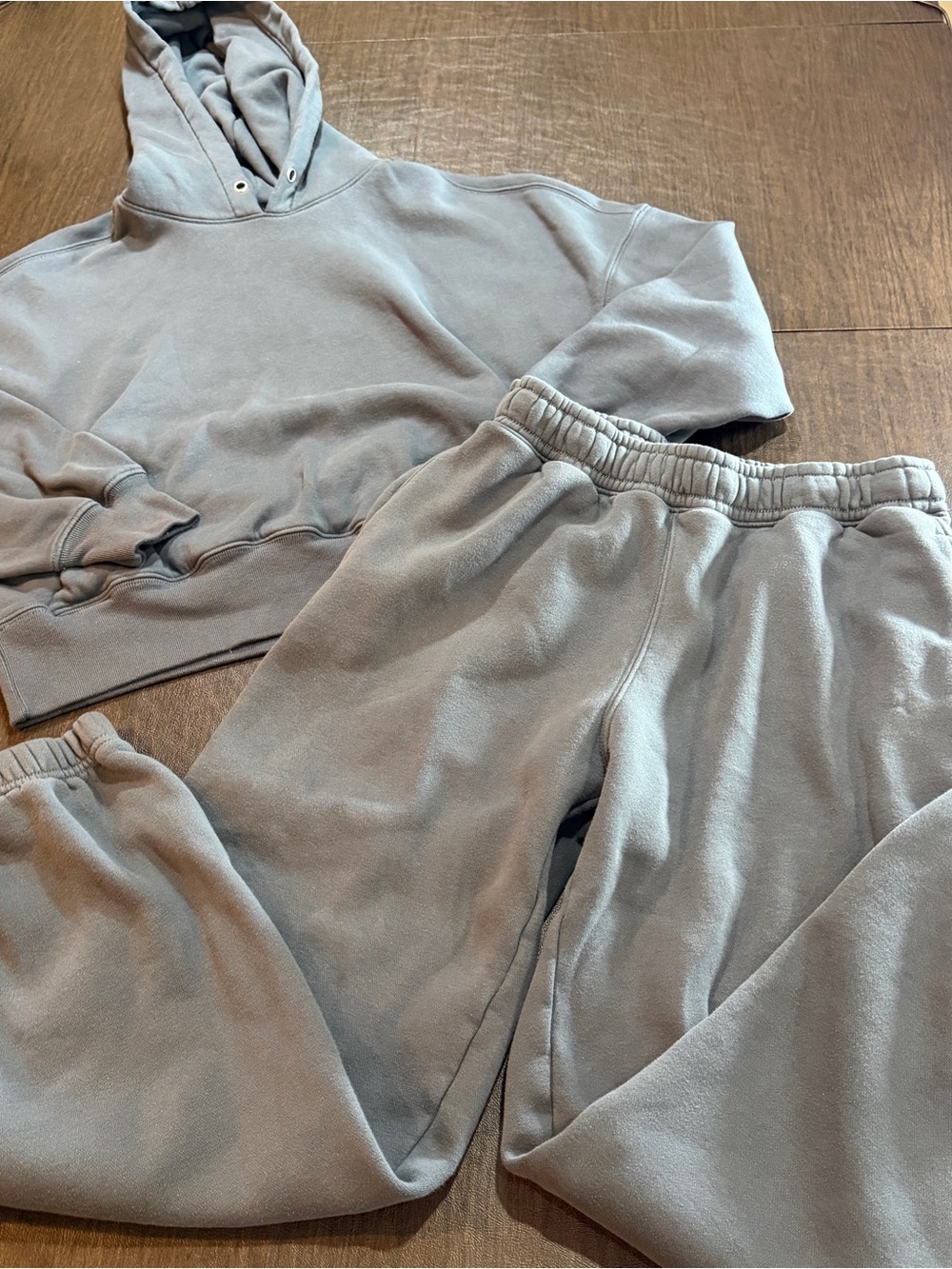 Abercrombie & Fitch Soft Essentials Hoodie & Sweatpants Set, Size M Dark Gray